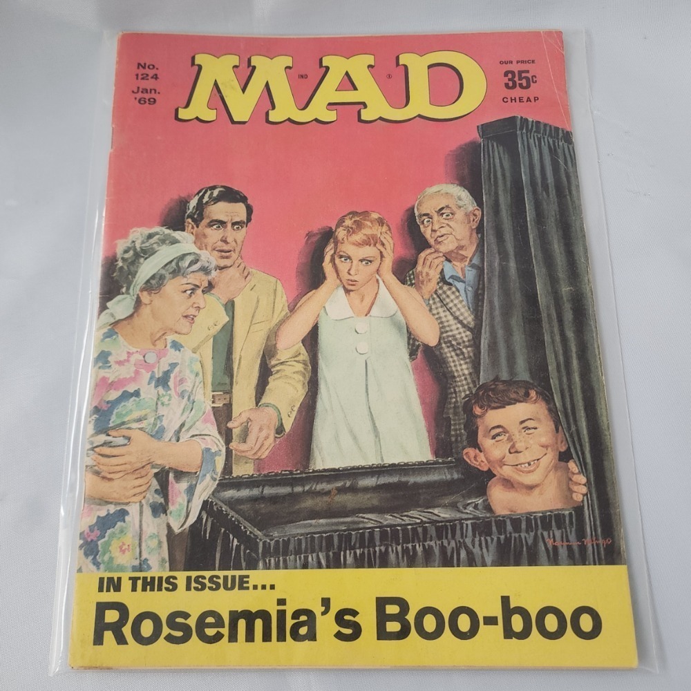 MAD Magazine January 1969 Issue #124 Vintage Humor Comic Book‎ Retro Collectible